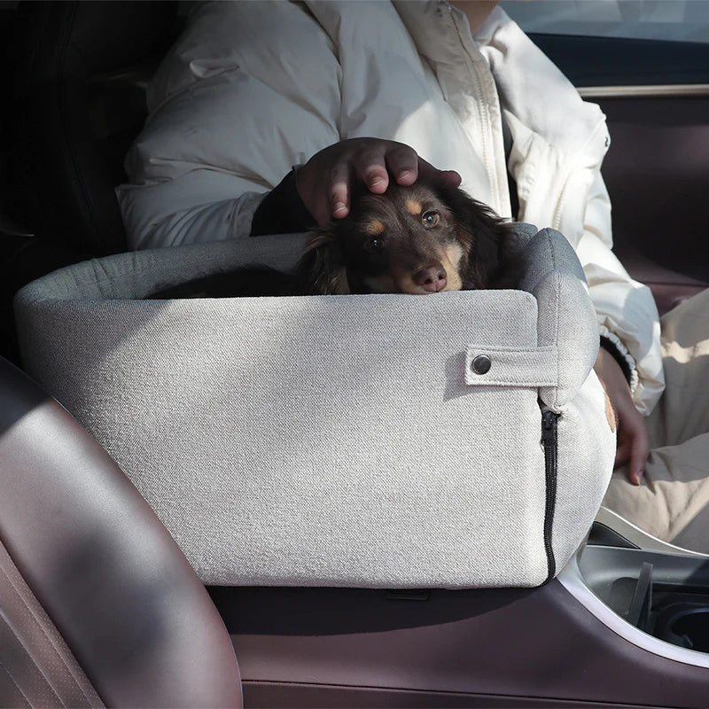 Portable Pet Car Seat & Travel Bed for Small Dogs and Cats