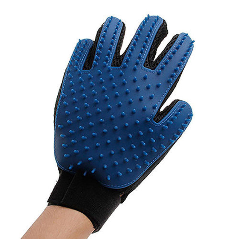 Pet Grooming Glove with Silicone Tips for Fur Removal