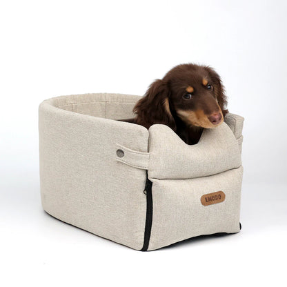 Portable Pet Car Seat & Travel Bed for Small Dogs and Cats