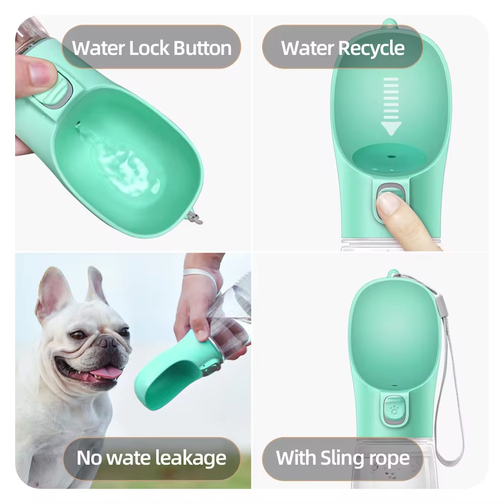 Portable Dog Water Bottle (Leakproof Travel Design)