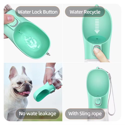 Portable Dog Water Bottle (Leakproof Travel Design)