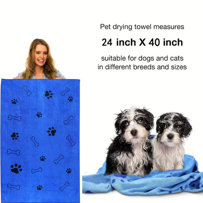 Quick-Drying Microfiber Pet Towel for Dogs & Cats