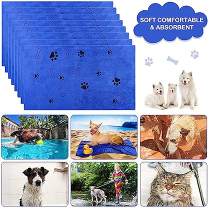 Quick-Drying Microfiber Pet Towel for Dogs & Cats